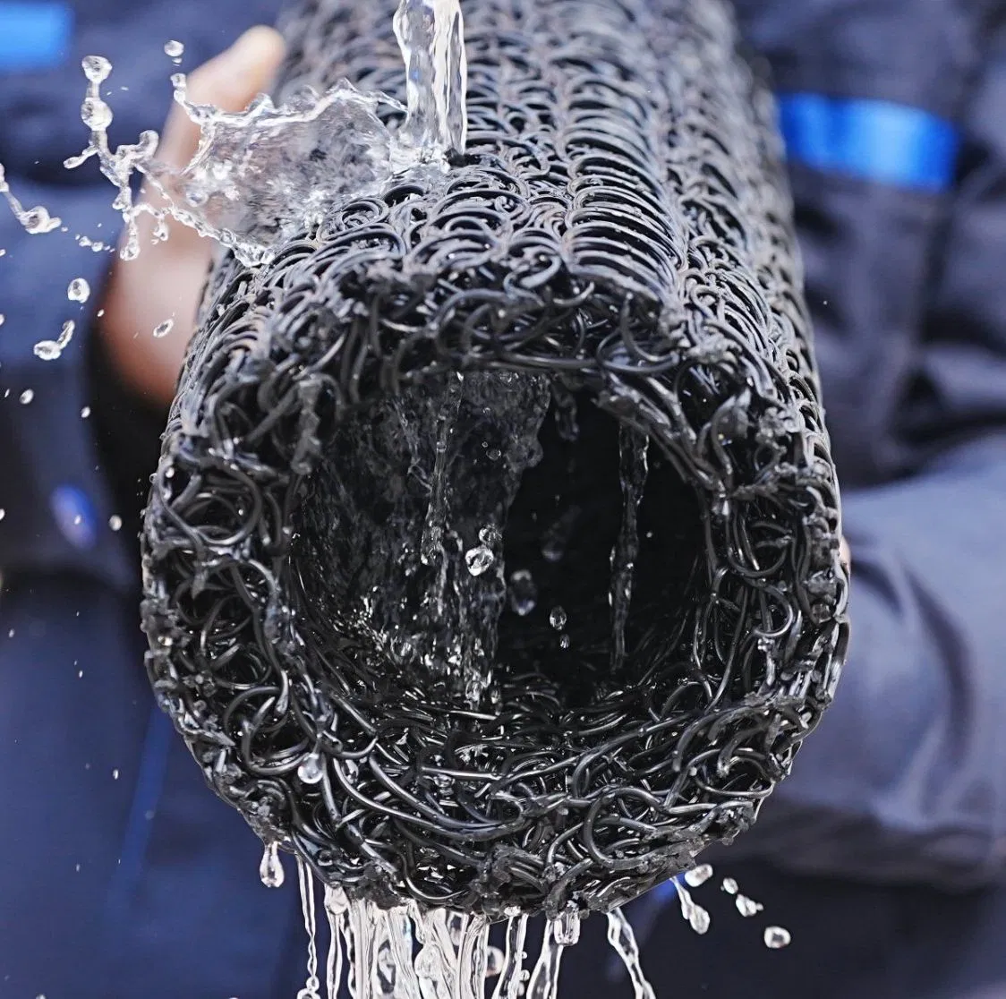 Geocomposite Circle Plastic Blind Ditch Drain for Drainage