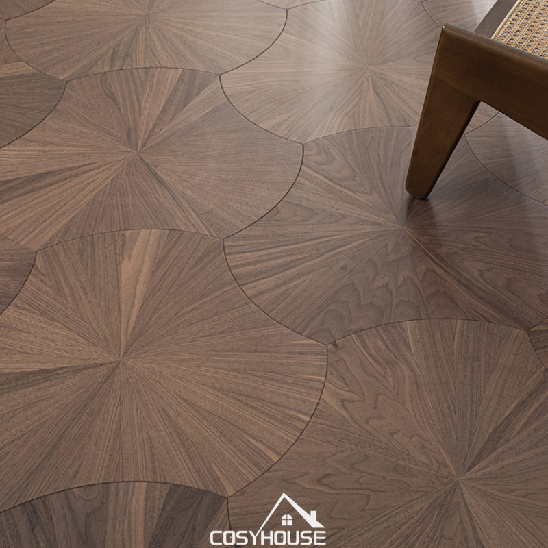 Durable American Walnut Engineered Parquet Flooring for Luxury Interiors