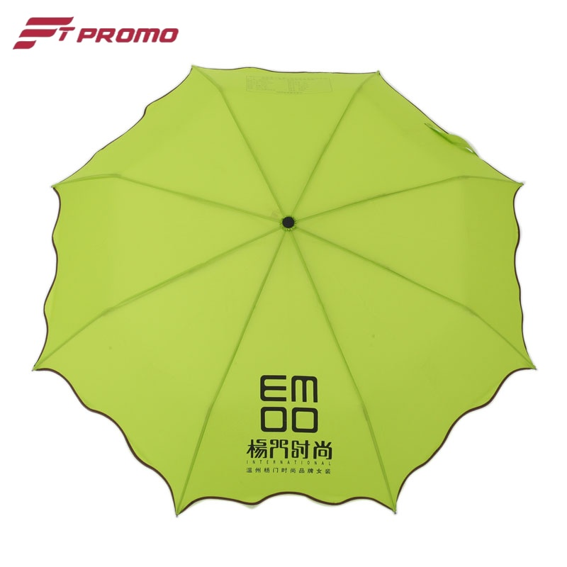 Manual Open 3-Section Folding Portable Pocket Sun Umbrella