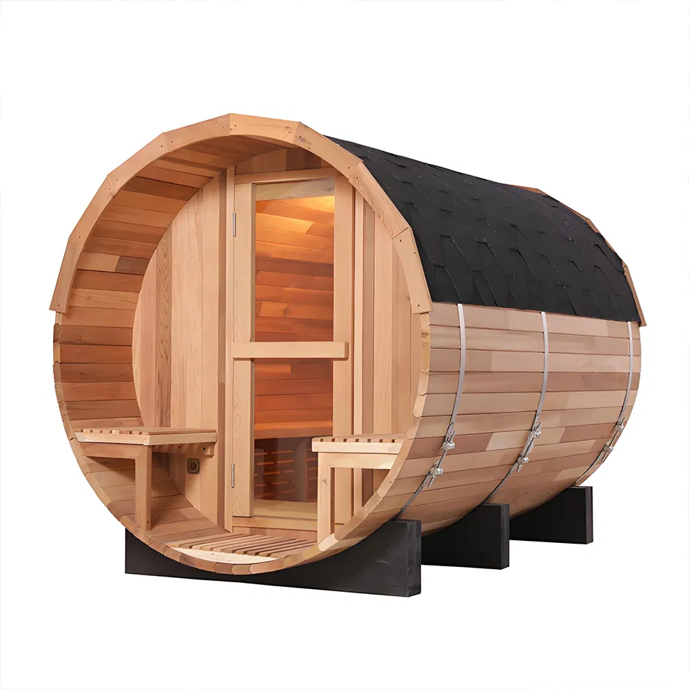 New Style Outdoor Sauna Wooden Hemlock 4 Person Home Sauna