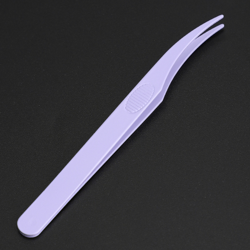 Short Round Tip Gift Beauty Lash Tool Metal Dolphin Eyelash Extension Tweezer