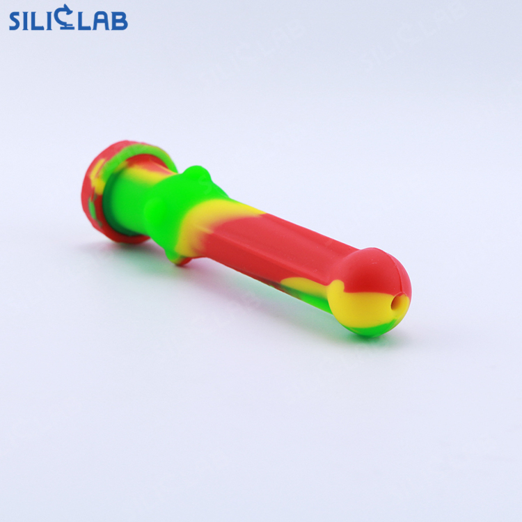 Nc DAB Straw Mini Straight Cylinder Smoke Collector Filter Smoking Pipe with 14mm Titanium Nail