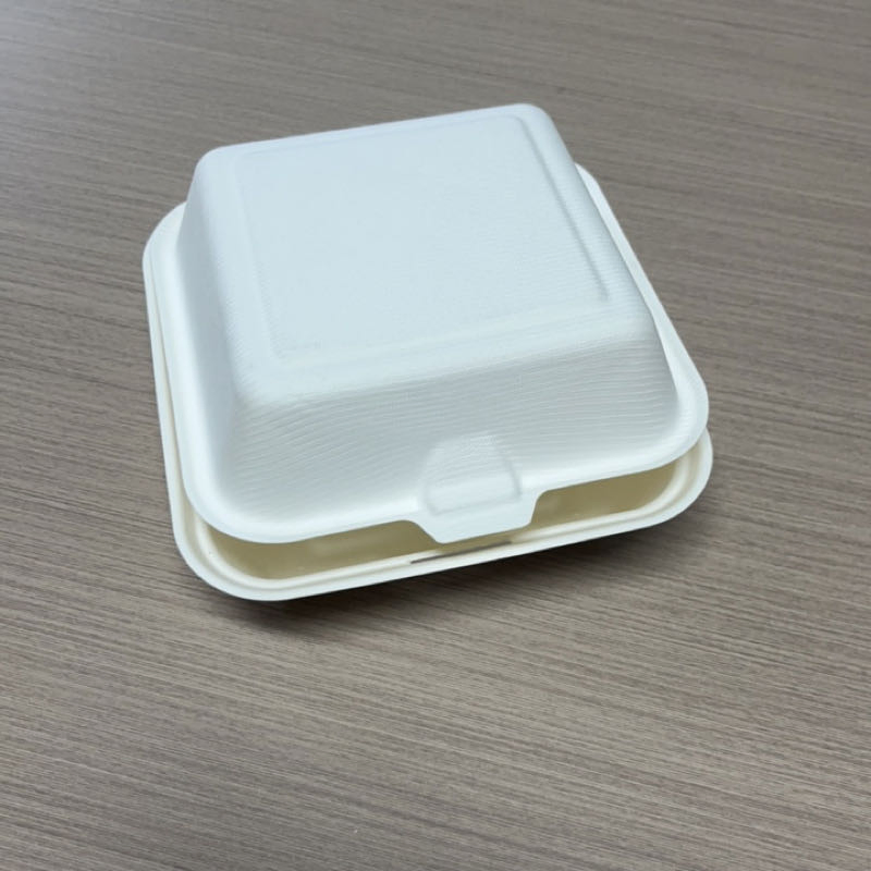 High Quality Disposable Sugarcane Bagasse Tableware with Lid Clamshell Food Container
