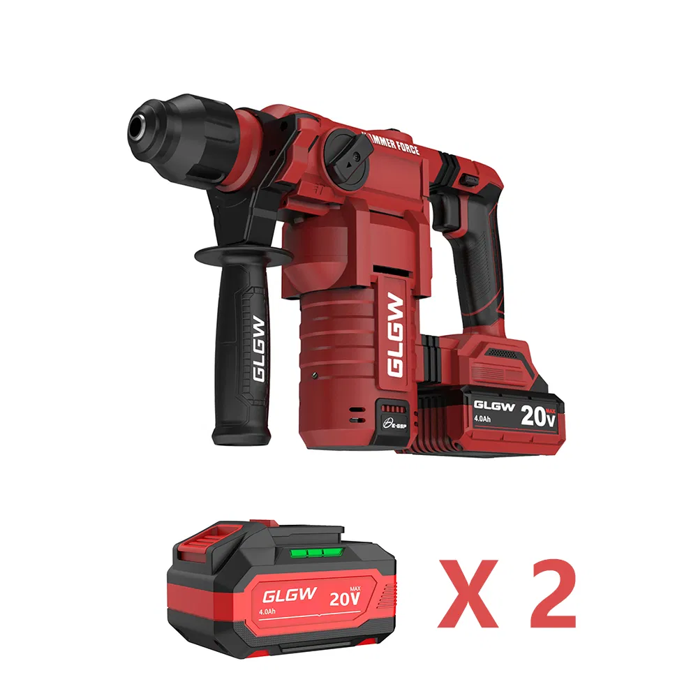 Cordless 21V Brushless Rotary Hammer with Multifunctional Impact Drilling Capabilities, Suitable for Household Tasks