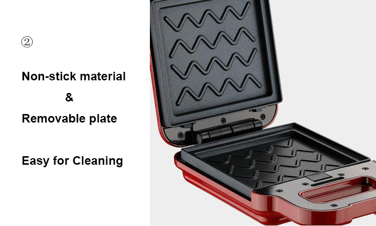 Double Side Non-Stick Baking Sandwich Maker Waffle Maker 3 in 1