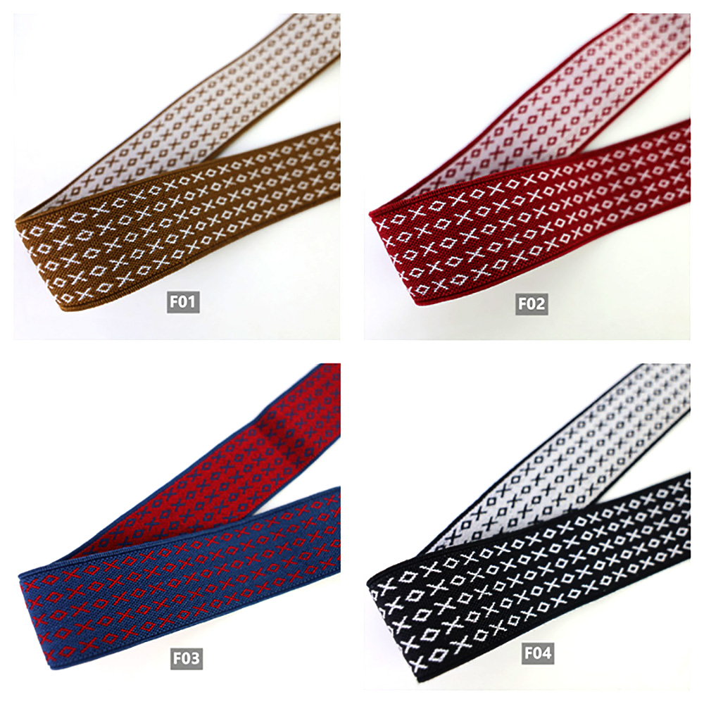 Подтяжки эластичные жаккардовые 35 мм для одежды обуви