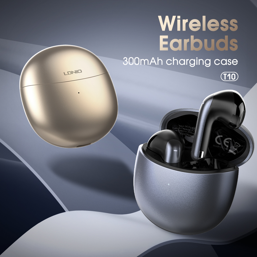 Ldnio T10 Bluetooth 5.3 Wireless Earphones with 300mAh Case