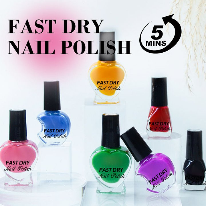 Wholesale 5 Minutes Dry Fast Nail Polish No-Toxic Healthy 7.5ml 8ml Fast Dry Nail Lacquer Polish Set