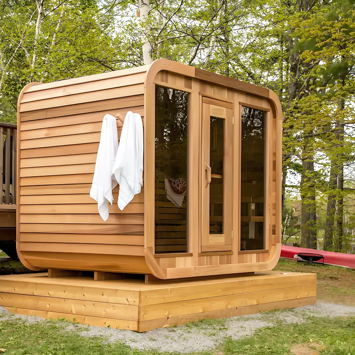 2025 Best Selling Sauna Room for 4 Person with Sauna Stove