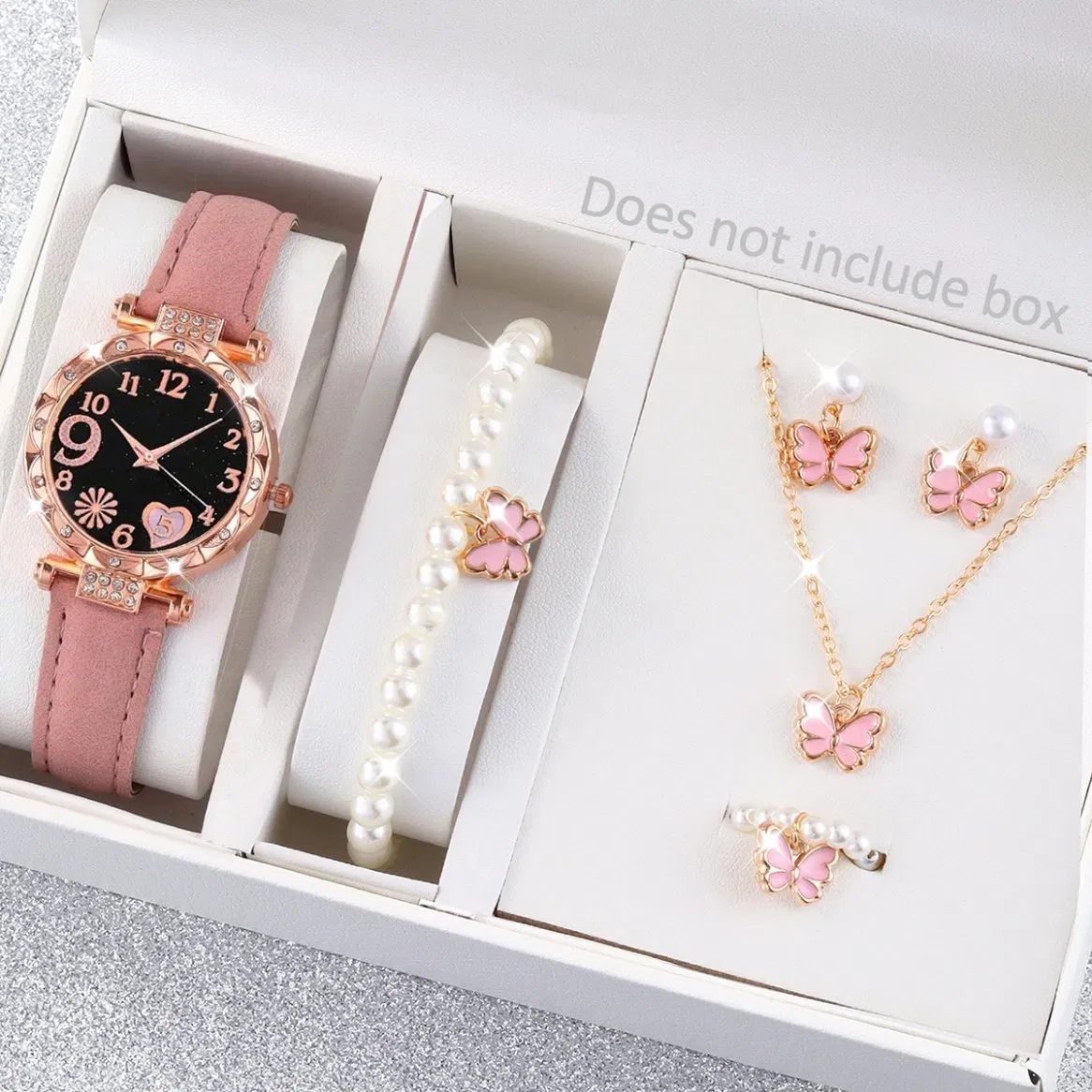 Cute and Romantic Women's Watch Set Daily Leisure Gift