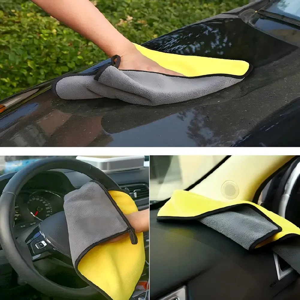 Absorbent 600GSM Reusable 30X40cm Microfiber Car Wash Towel Home Cleaning Cloths