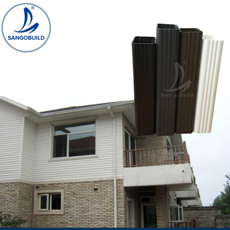 Easy to Install Rich Colors K Style Gutter Downspout 5 Inch Aluminum Rain Gutter