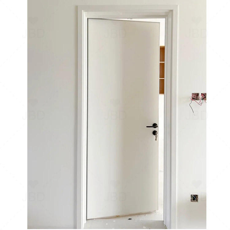 Waterproof Soundproof Interior Timber Door for Residential Rooms Premium White Pvcmdf