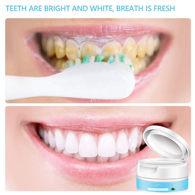 Natural Herbal Probiotics Teeth Whitening Powder for Yellow Teeth Bad Breath Dental Calculus