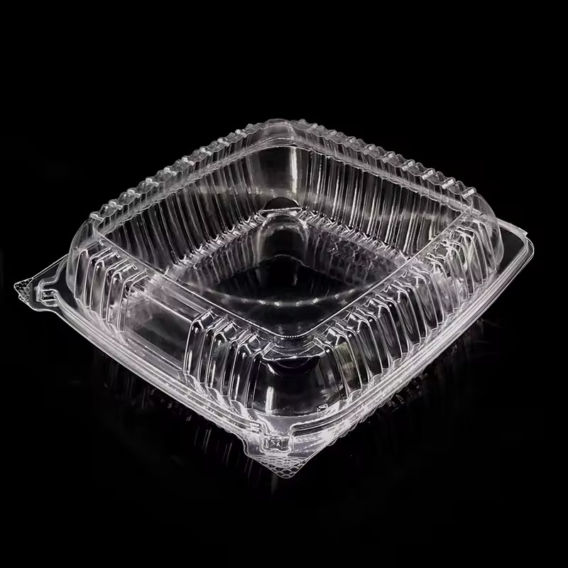 Food Grade Cake Box Disposable Clear Plastic Containers for Salad and Bakery