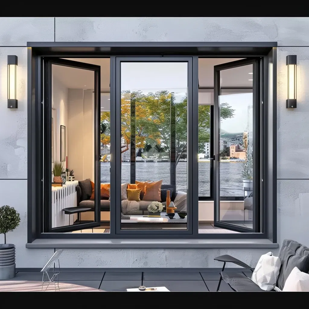 Алюминиевые окна и двери Topbright с москитной сеткой