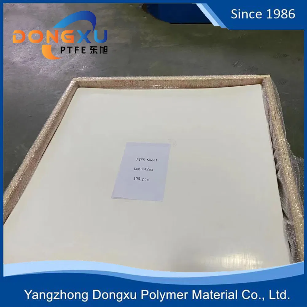 Factory 100% Virgin Skiving Molded PTFE/F4 Plate Plastic Sheet