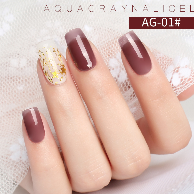 Non Toxic Lacquer Gel Nail Polish Gray Color Series Soak off Nail Vanish UV Gel Nail Polish Private Label Nail Gel Polish