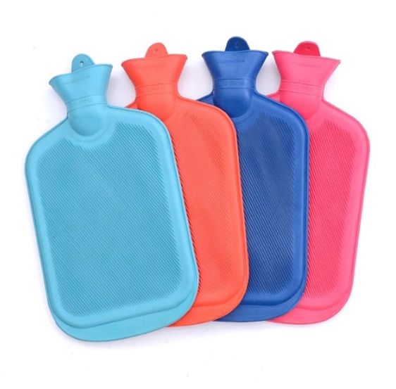 Colorful Rubber Hand Warmer Hot Water Bottle Reusable Hot Water Bag with Cover