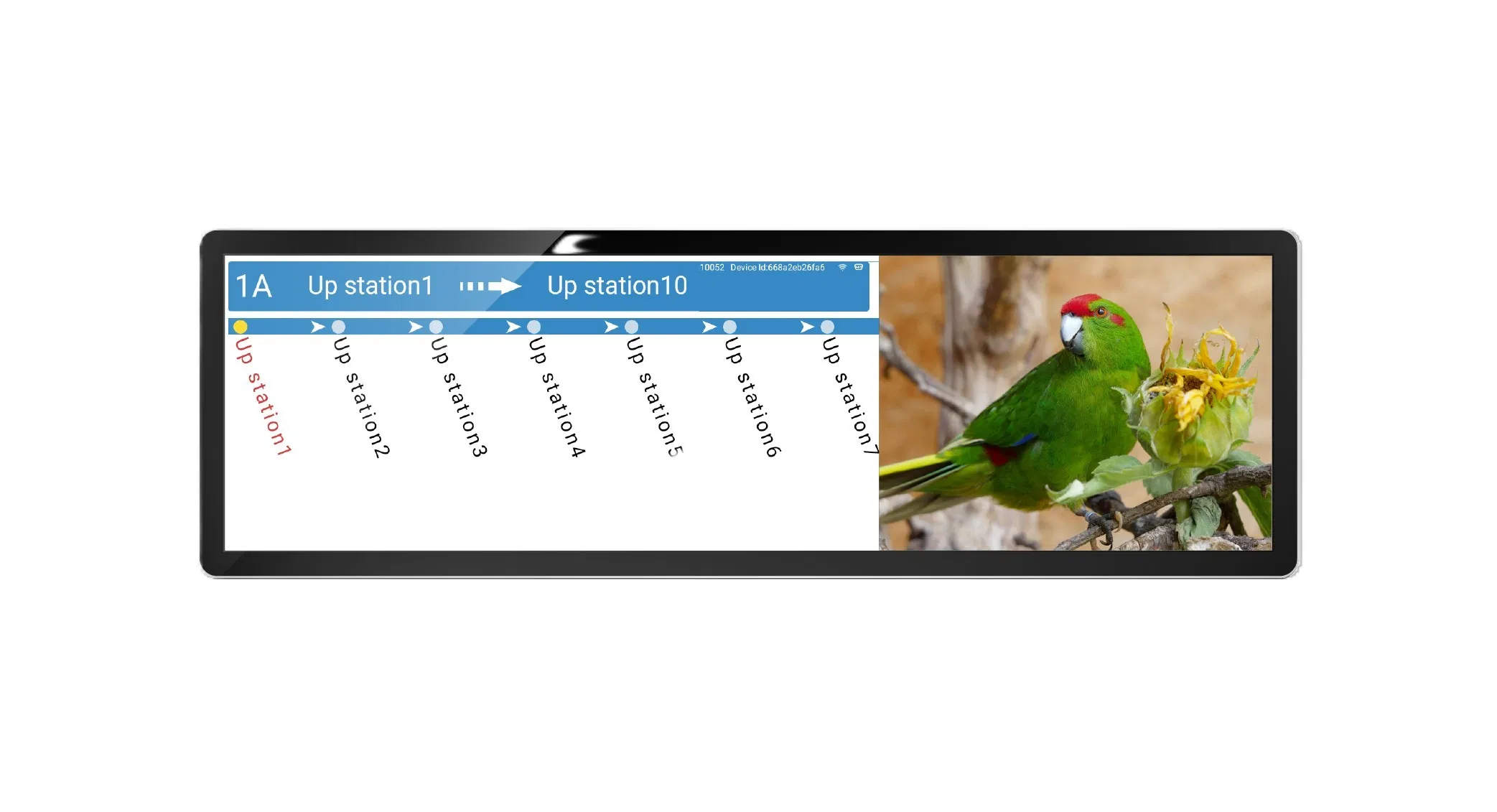LED Backlit 28.6-Inch LCD Screen for Passenger Information