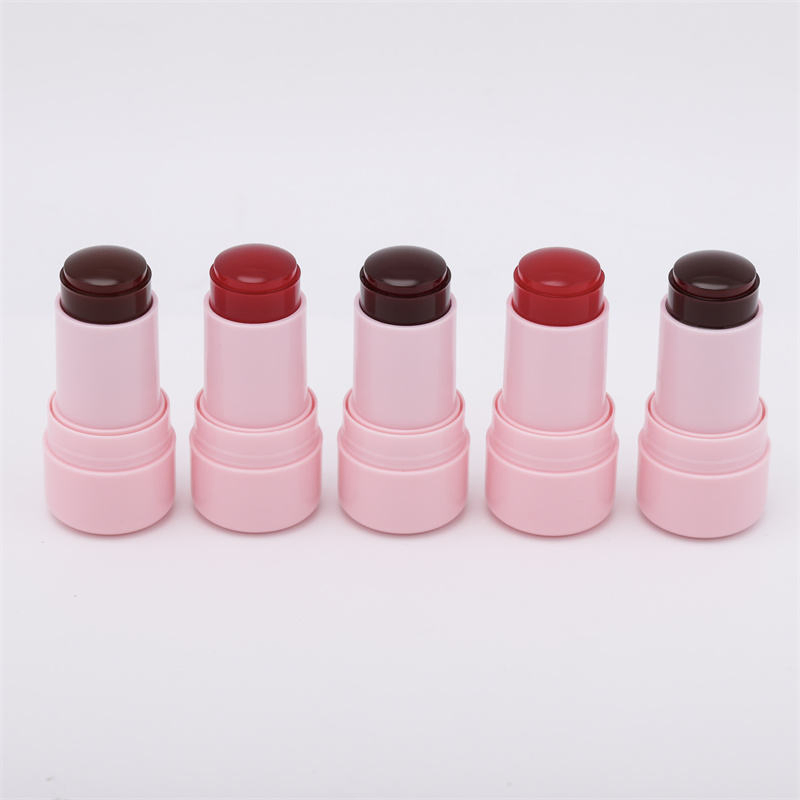 6 Colors Jelly Liquid Blush Stick Make Your Own Pink Low MOQ Private Label Custom Cheek Blush Stick Cream Makeup Blush Stick