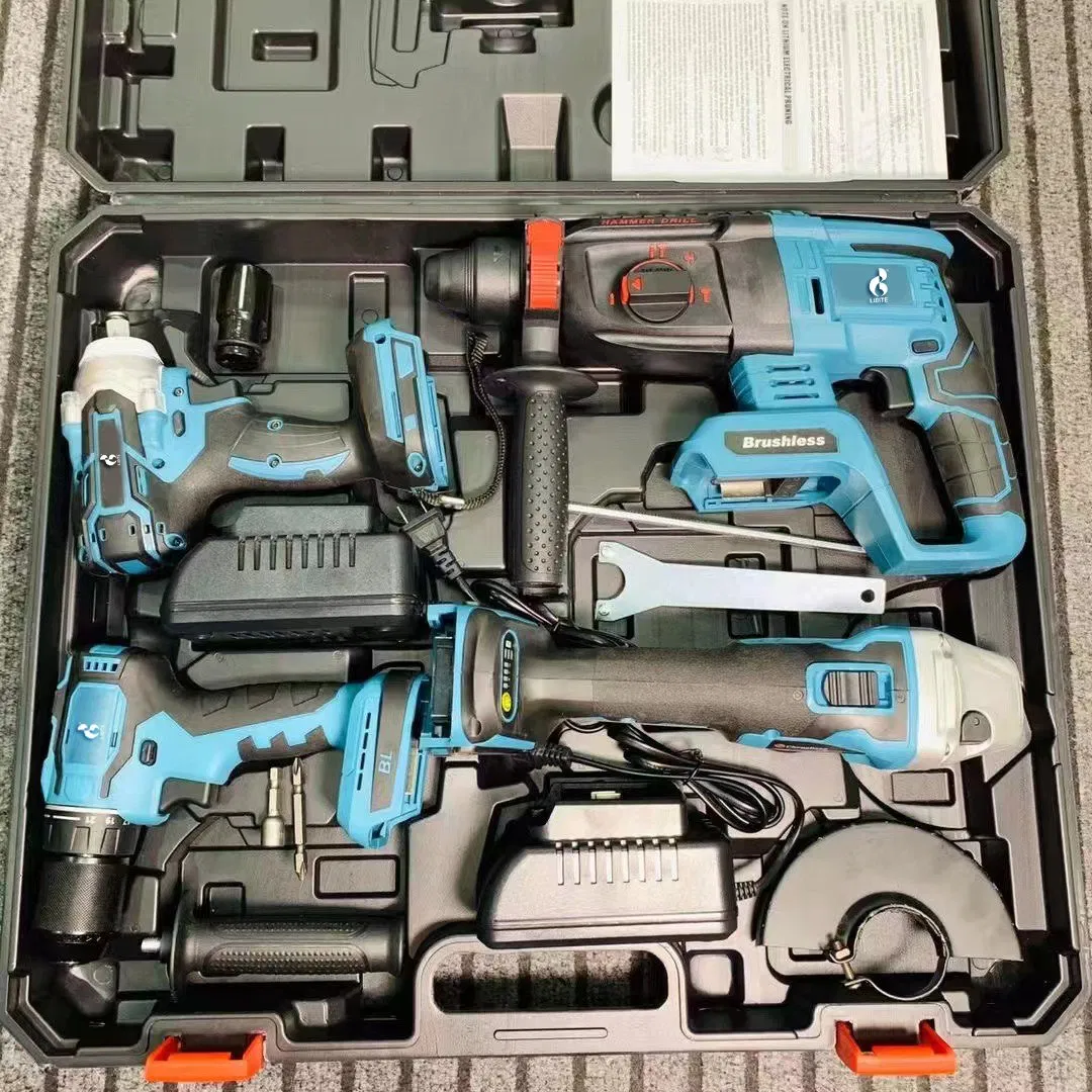 Unleash Your Professional Potential with The Premium Cordless Tool Combo Kit Powered by Long-Lasting Lithium Battery