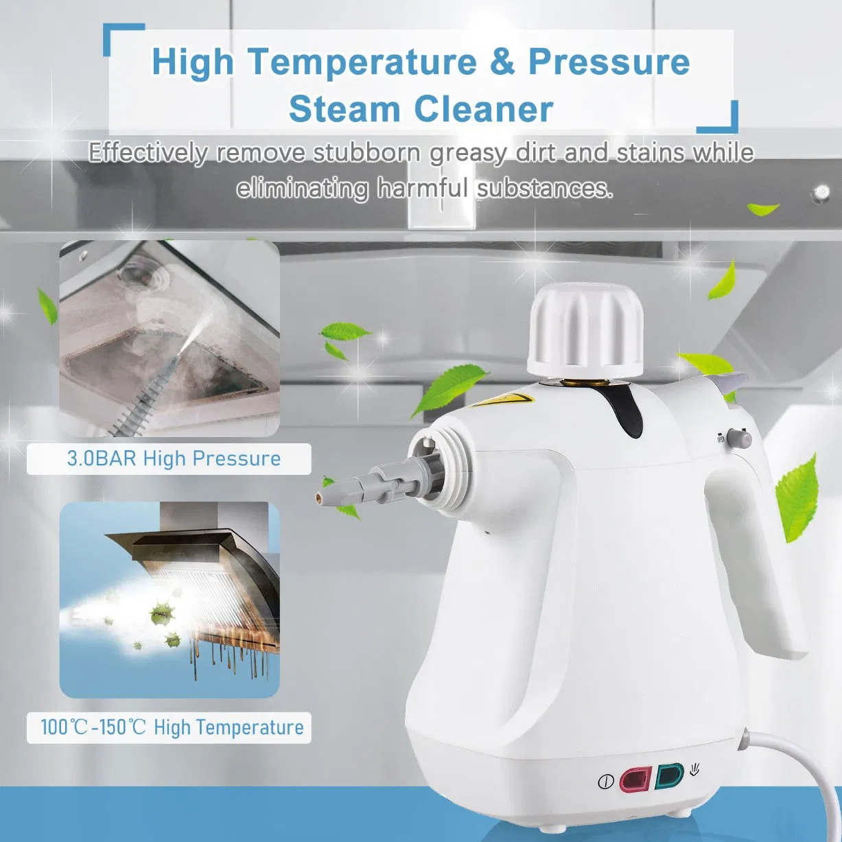 Electric Steam Cleaner High Temperature Steaming Cleaner for Air Conditioning Kitchen Hood Car Cleaning Machine