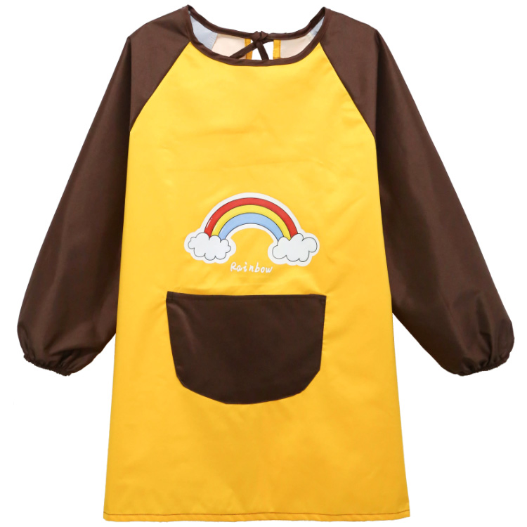 2024 Children Waterproof Art Smock Kids Painting Aprons Long Sleeve Smock