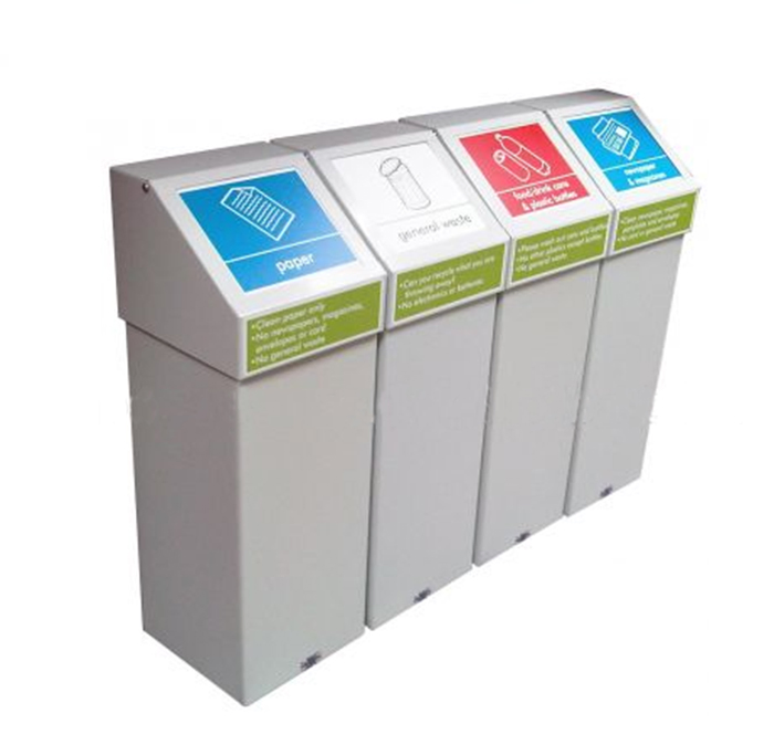 Картонный уличный мусорный бак, складной, для мероприятий