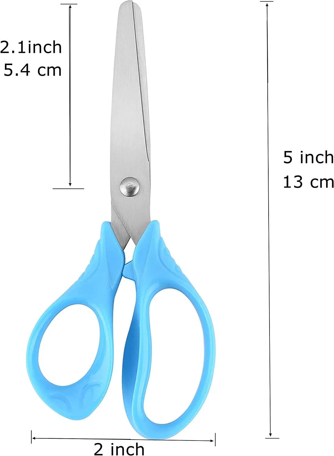 Right Handed Soft Comfort-Grip Blunt Kids Safety Scissors Craft Scissors