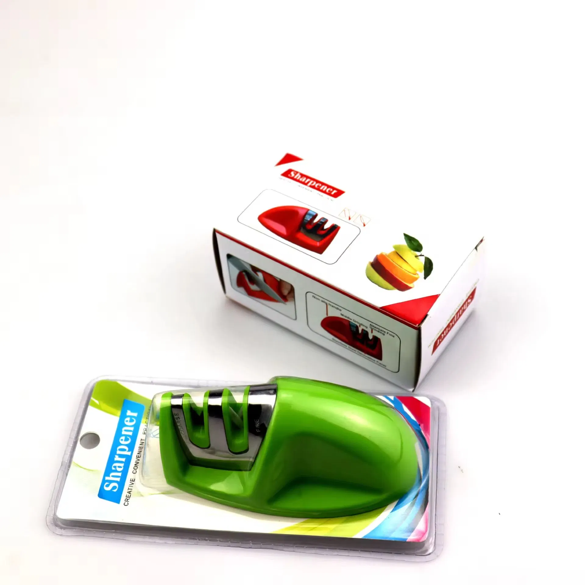 Hot Sale Customized Mini Knife Sharpener Kitchen Tools 2 Level Knife Sharpener Household Convenient Knife Sharpener