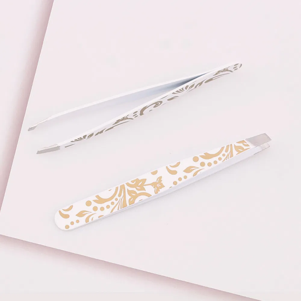 Squared Brow Eyebrow Hair Removal Tweezers Professional Stainless Steel Slanted Makeup Eyelash Tweezers