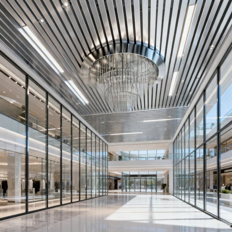 Premium Acoustic Office Ceiling with Perforated Aluminum for Security