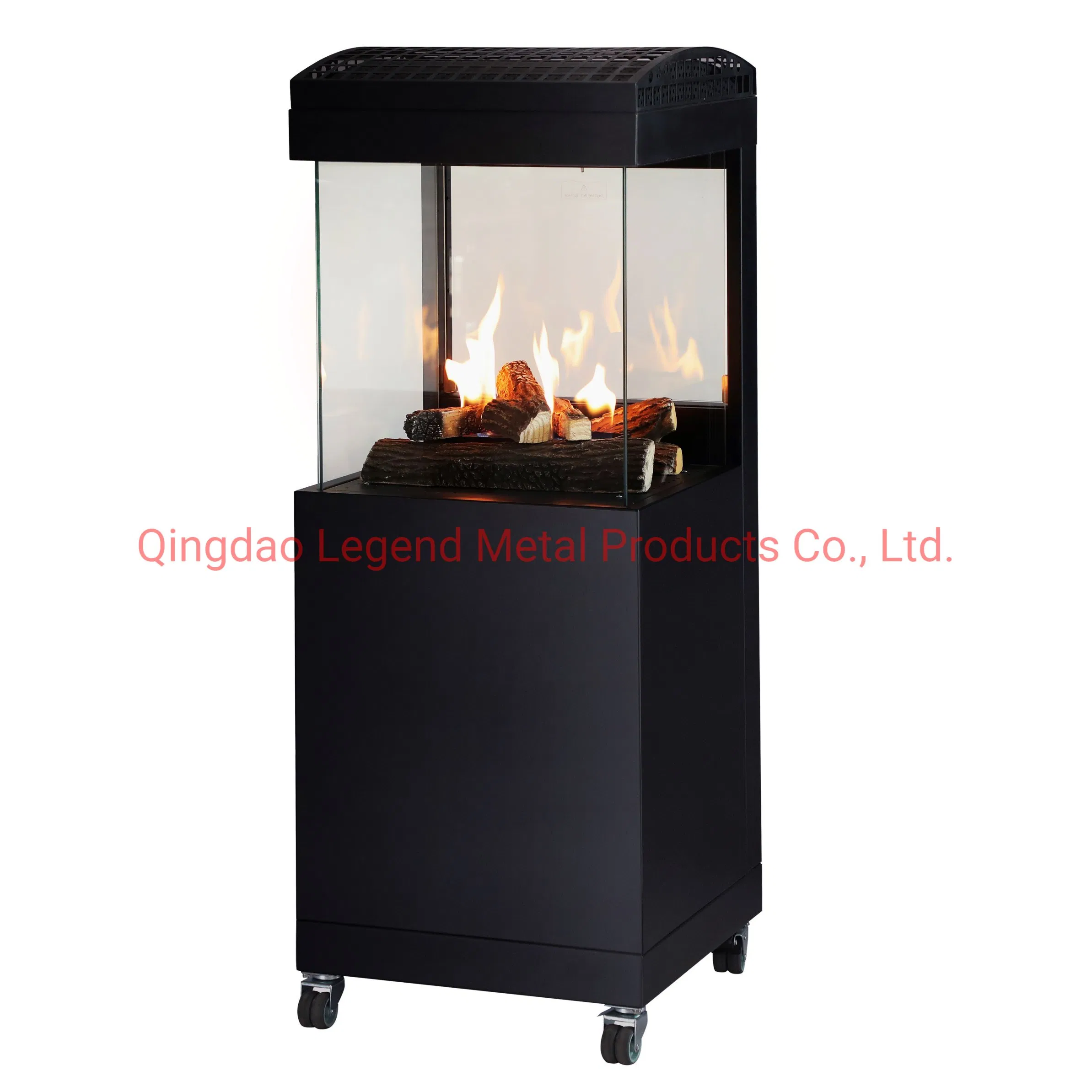 Outdoor Gas Heater with Ceramic Glass View Flame Using Propane Muztag 500b