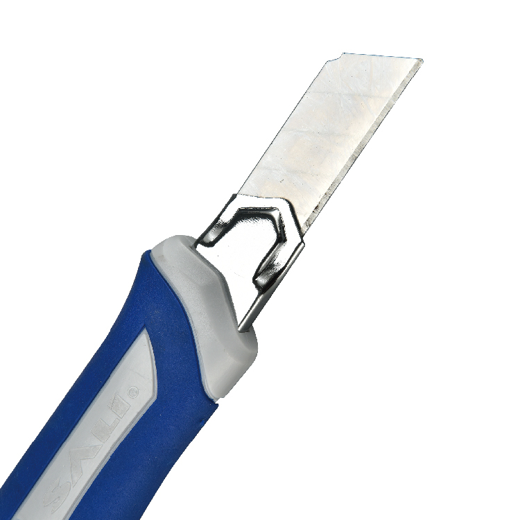 Sali 18mm ABS+TPR Cover Retractable Utility Knife