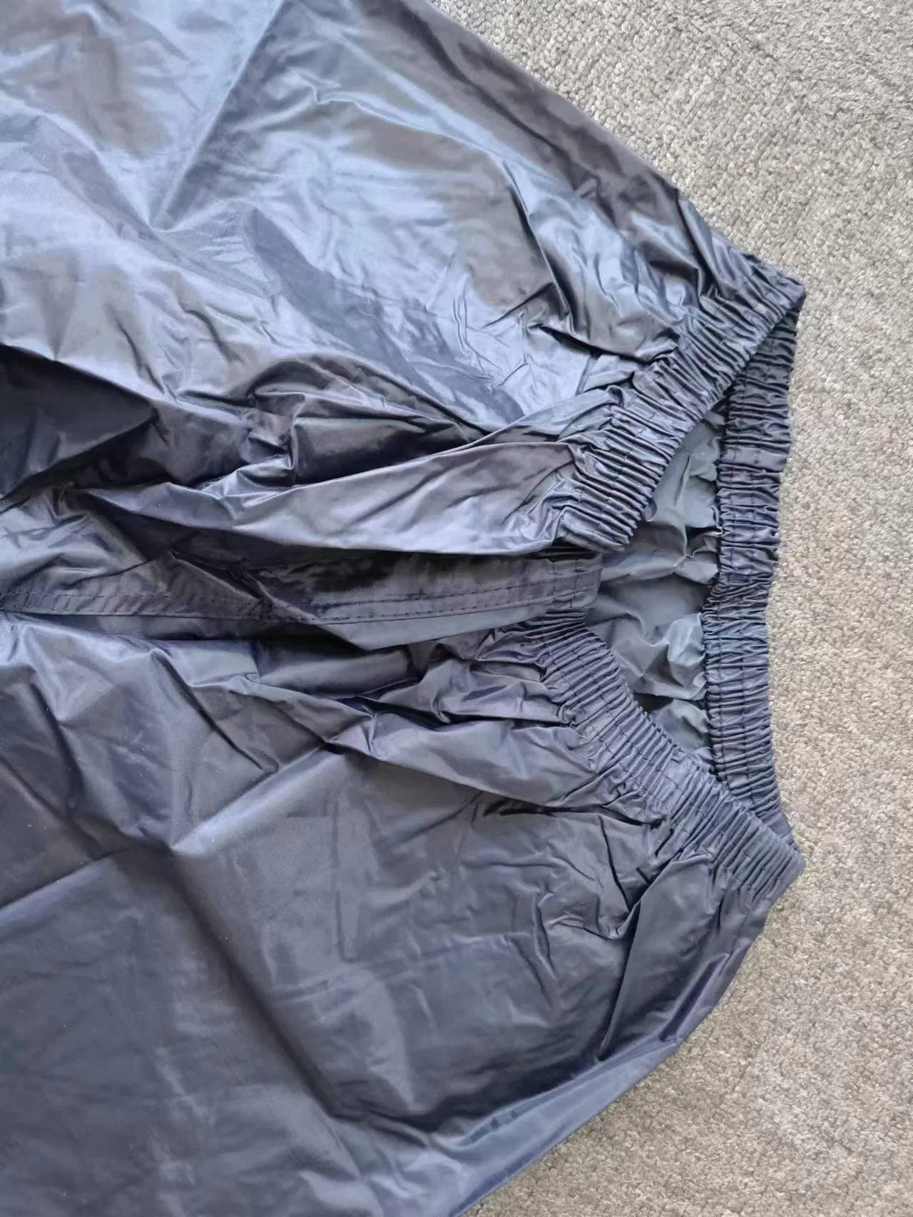 Customized Rain Suits Black Rain Coat with Pants Outdoor Rain Coat with PVC