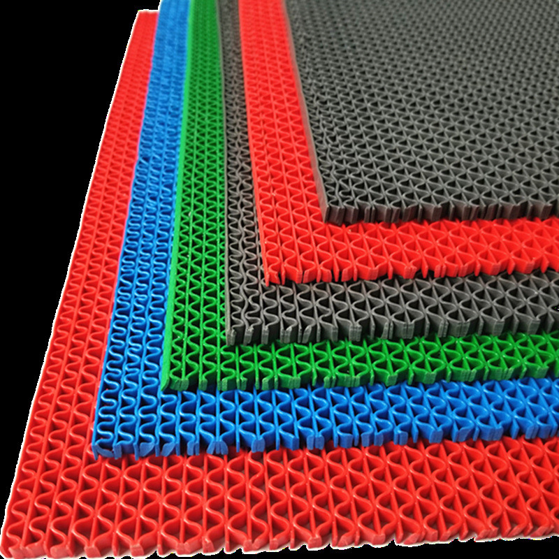 Best Selling Non-Slip PVC S Type Kitchen Swimming Pool PVC Rubber Kitchen Mats