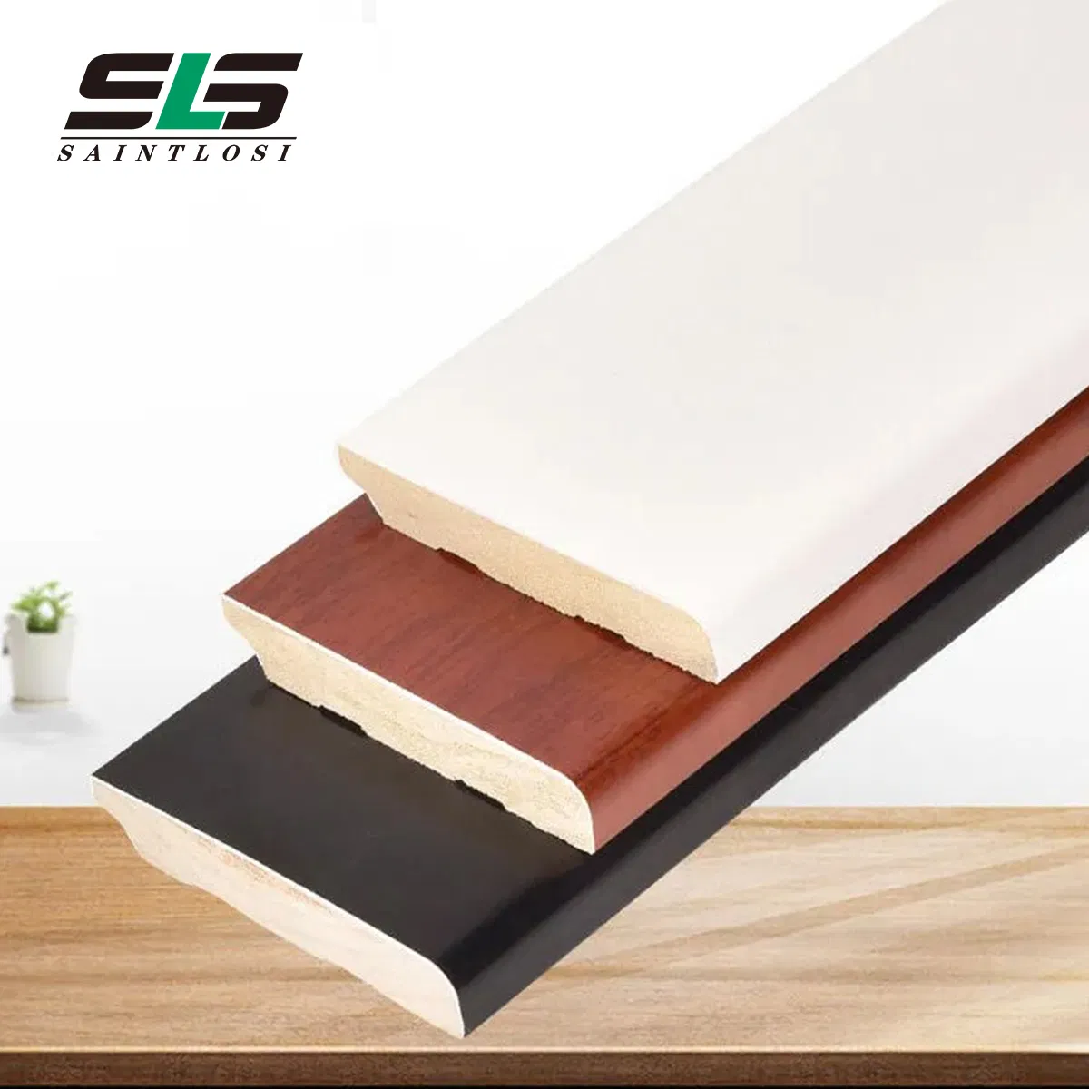 Factory Price Easy Install New Design Waterproof Eco-Friendly PVC Spc Laminate Flooring Skirting Board