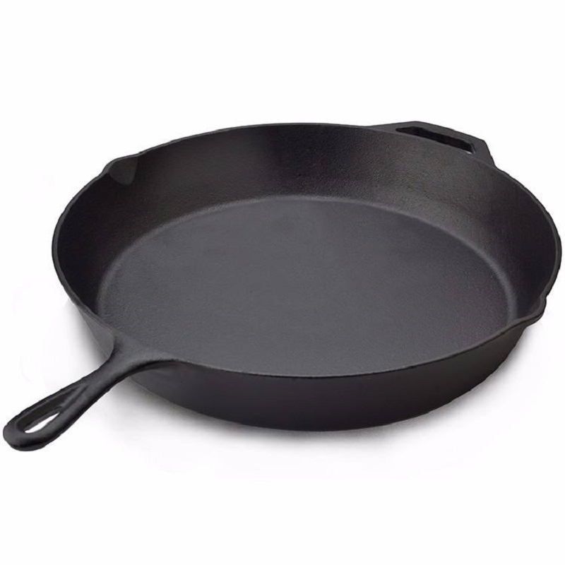 Whole Cast Iron Pre-Seasoned Kitchen Cooking Ware Non Stick Skillet Frying Pans with Factory Price