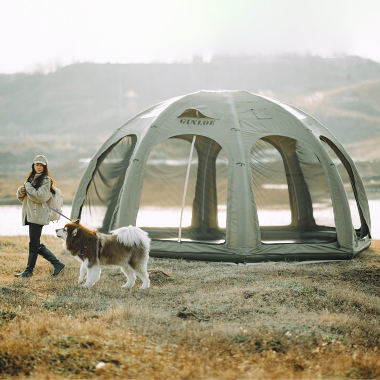 Factory Customized Dome Shape Air Column Tent for Outdoor Camping