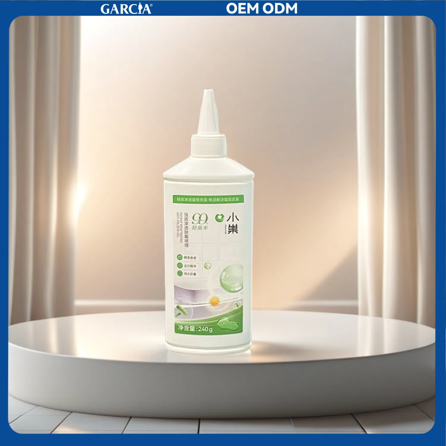 High-Efficiency Glass Cleaner for Rapid Mildew Removal Action