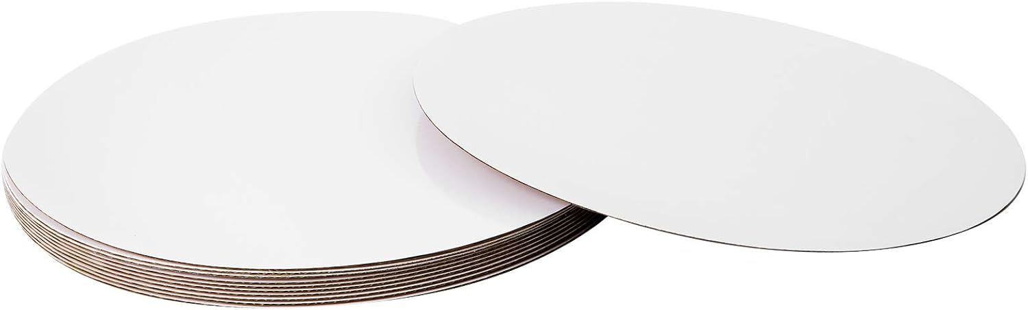 12" White Cakeboard Round, Disposable