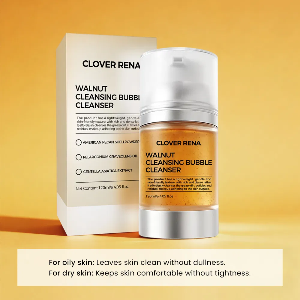 Cleanser Walnut Cleanser for Clogged Pores Gentle Daily Exfoliant for Smooth Skin Korean Skin Care Face Wash