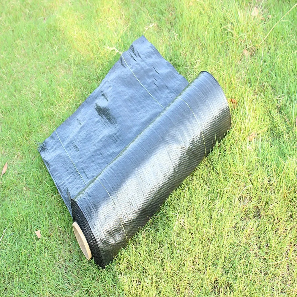 Customizable Size Anti-Grass PE Ground Cover Mesh Weed Mat Roll PP Woven Membrane Mulch Film Garden Supplies Blocker