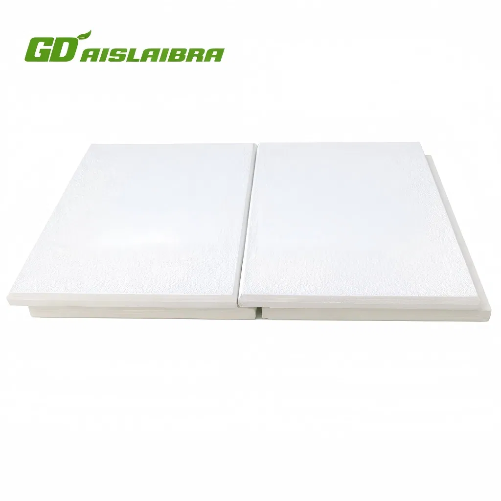 Hot Sales 90-140kg/M3 A1 Class Fire-Rated Acoustic Gypsum Board Fiber Glass Wool Ceiling Panels for Commercial Buildings