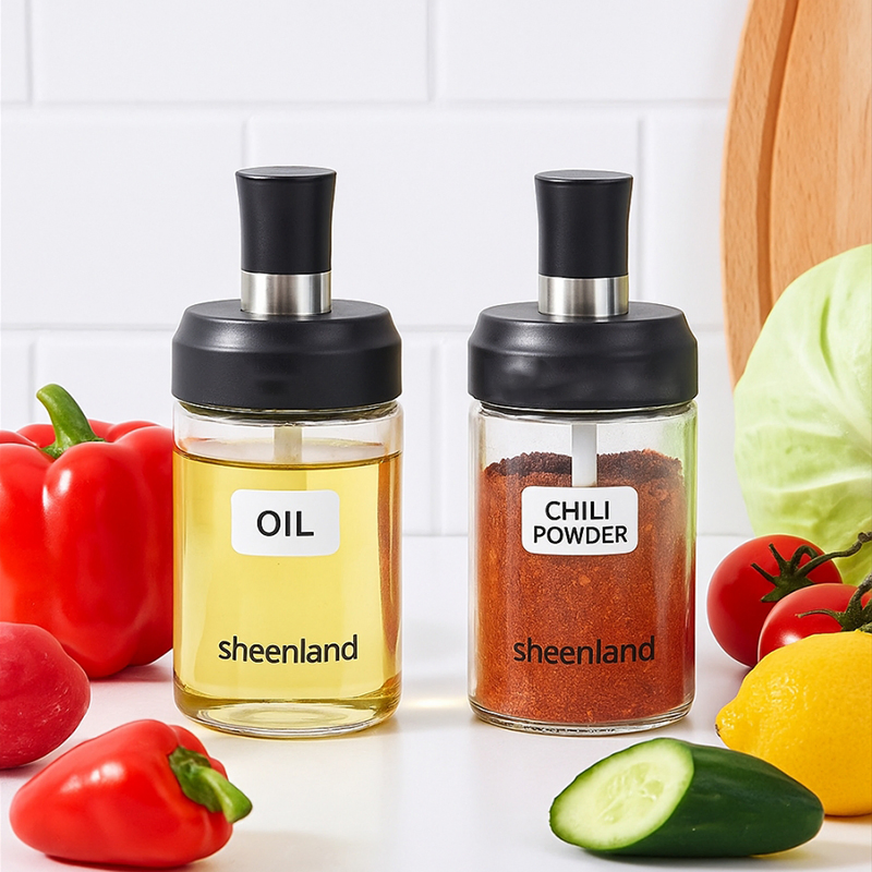 Empty 250ml Kitchen Storage Container Spice Seasoning Glass Bottle