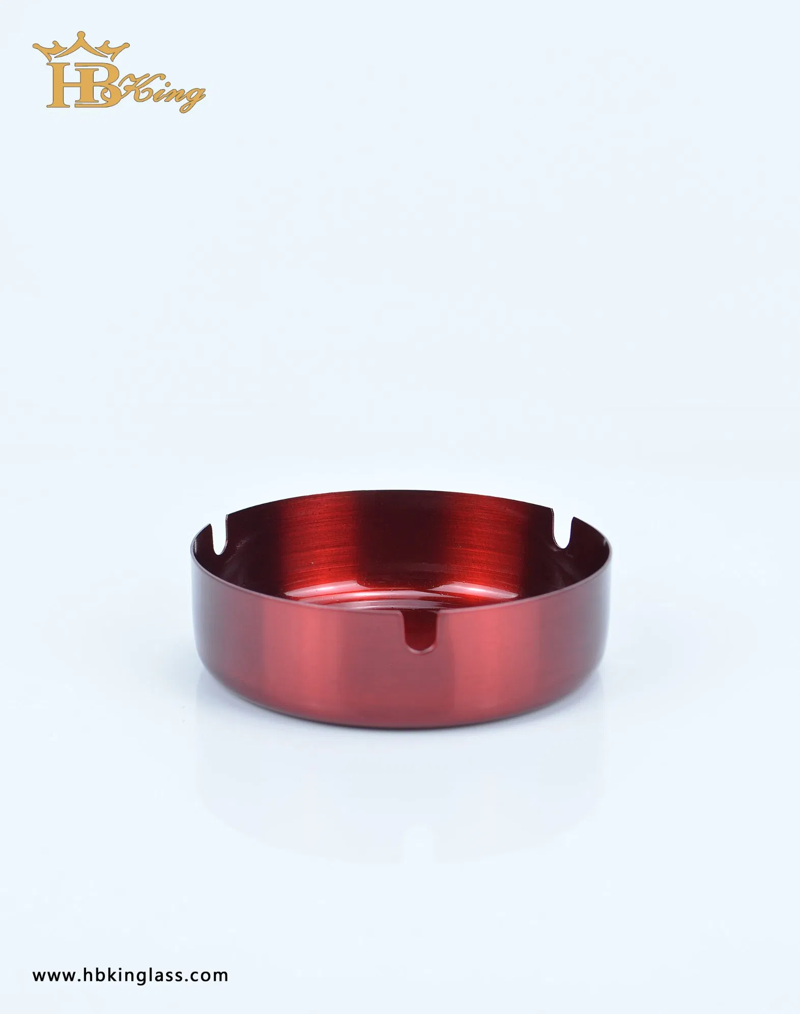 Round Durable Stainless Steel Ashtray Cigarette Glass Water Pipe DAB Rig Recycler Ashtray Smoking Accessories