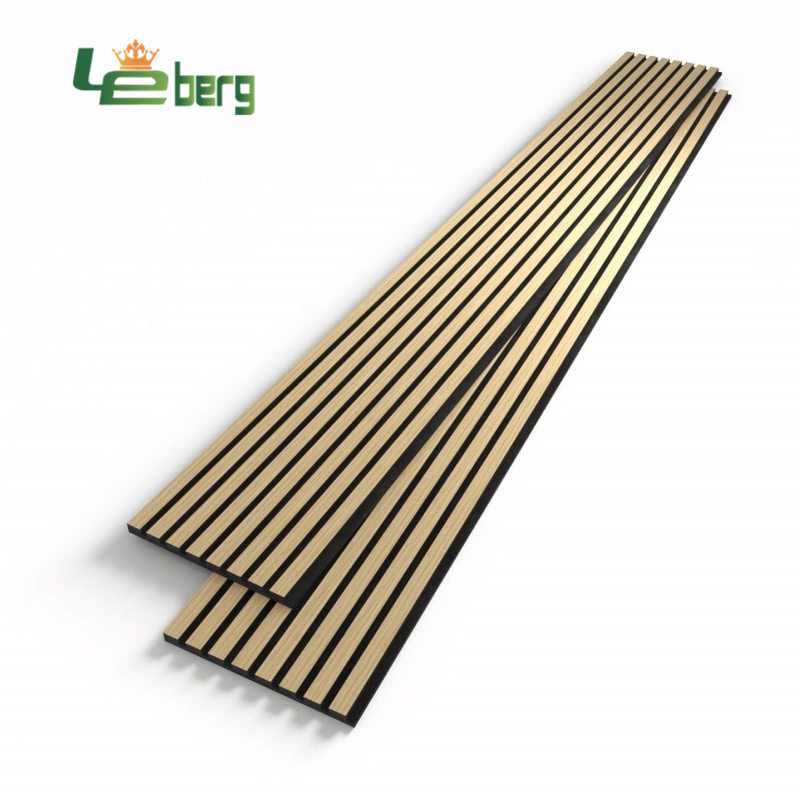 Solid Wood Natural Acoustic Panels Akupanel Wood Slatted Soundproof Wall Panels