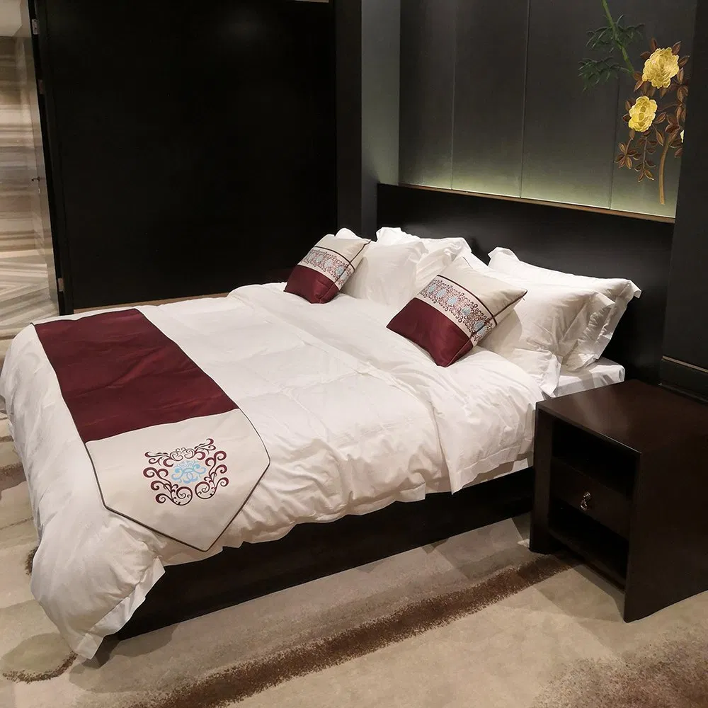 2019 Fashion Deluxe Sheraton Resort Commercial Wooden Hotel Bedroom Furniture