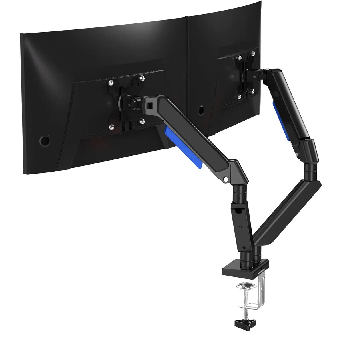 Газопружинный кронштейн для двух мониторов